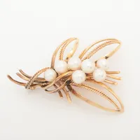 ミキモト パール K14(YG) 約6.5～7.0mm