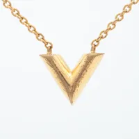 ルイ・ヴィトン エッセンシャルV M61083 GP ネックレス OB0220 ゴールド