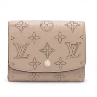 ルイ・ヴィトン マヒナ ポルトフォイユイリスコンパクト M62542 コンパクトウォレット ベージュ