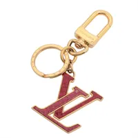 ルイ・ヴィトン ポルト クレ LV ナノグラム M00547 GP チャーム RM1221 ゴールド×ピンク
