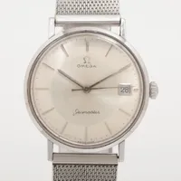 オメガ シーマスター SS×社外SS 手巻き シルバー文字盤