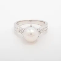 タサキ パール ダイヤ Pt900 約8.5mm