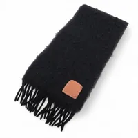 ロエベ アナグラム ウール×カシミヤ マフラー ブルー ABランクの買取