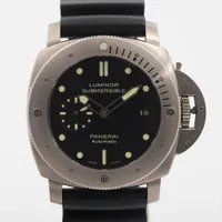 パネライ ルミノール サブマーシブル PAM00305 Ti×ラバー AT ブラック文字盤