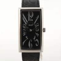 ティソ バナナウォッチ T117509A GP×革 QZ 黒文字盤 ABランクの買取