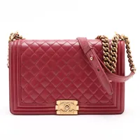 CHANEL マトラッセ ラムスキン ウエストポーチ 付属品付き 人気モデル シャネル マトラッセ ラムスキン ウエストポーチ ブラック ゴールド