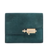 エルメス ヴェルー クラッチ グリズリー グリーン ゴールド金具