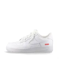 ナイキ×シュプリーム AIR FORCE 1 LOW SP レザー スニーカー 27.5cm ホワイト