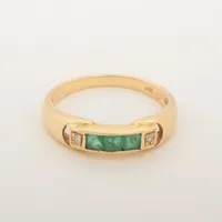 ヴァンドーム青山 エメラルド ダイヤ 18K(YG)