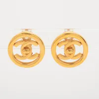 シャネル ココマーク ターンロック GP イヤリング(両耳用) 97P ゴールド