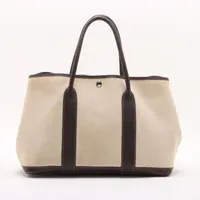 エルメス ガーデンパーティ36 PM トワルアッシュ ベージュ シルバー金具