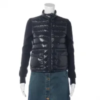 モンクレール MAGLIONE ウール×ナイロン ダウンジャケット 18年 XS ネイビー