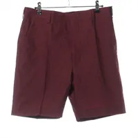 フェンディ ウール×ポリエステル ショートパンツ 22年 46 レッド×ブラック