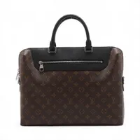 【美品】ルイヴィトン LV ポルトドキュマン ジュール NMマカサーモノグラム ルイ・ヴィトン ポルト ドキュマン ジュール NM モノグラム マカサーの