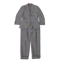 ルイ・ヴィトン ポリエステル×コットン セットアップ 20SS 46 ブルー×グレー