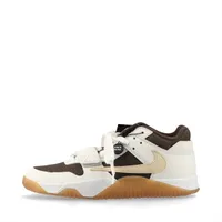 ナイキ×トラヴィススコット JORDAN JUMPMAN JACK TR キャンバス×レザー スニーカー 27.5㎝ ブラウン×ホワイト