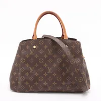【LV】M41056 モンテーニュＭＭ モノグラムライン☆Ｂ品☆質屋 ユニオン本通店 LOUIS VUITTON ルイ・ヴィトン ルイ・ヴィトン モノグラム モンテーニュMM M41056 ブラウン Bランク
