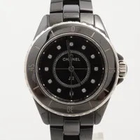 シャネル J12 CE×SS QZ ブラック文字盤