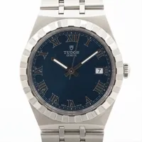 チュードル ロイヤル 28500 SS AT ブルー文字盤