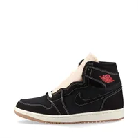 ナイキ AIR JORDAN 1 RETRO HIGH OG レザー×ファブリック スニーカー 26年 28cm ブラック