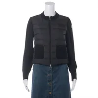 モンクレール CARDIGAN ウール×ポリエステル ダウンジャケット 25年 XS ブラック
