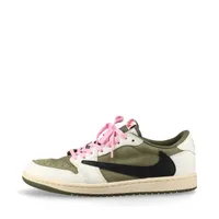 ナイキ×トラヴィススコット AIR JORDAN 1 LOW レザー×スエード