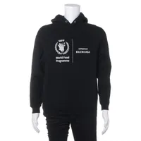 バレンシアガ×WFP コットン パーカー 19年 XS ブラック