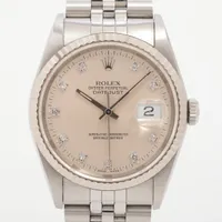 ロレックス デイトジャスト36 16234G SS×WG AT シルバー文字盤