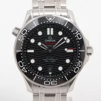 オメガ シーマスター プロフェッショナル ダイバー 300M コーアクシャル マスタークロノメーター 210.30.42.20.01.001 SS AT ブラック文字盤