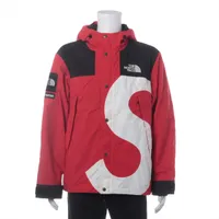 シュプリーム×ノースフェイス ポリエステル×ナイロン ジャケット 20AW L レッド