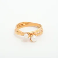 4℃ パール K18(YG) 約3.0～4.5mm