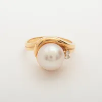 タサキ パール ダイヤ K18(YG) 約9.0mm