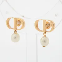 美品　Dior ディオール クレール ディー リュヌ GPフェイクパール ピアス ディオール CLAIR D LUNE クレール ドゥ リュンヌ GP×フェイクパール