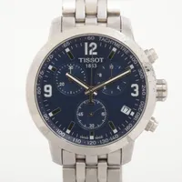 ティソ T055417A SS QZ ブルー文字盤