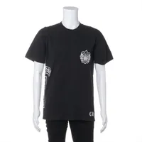 クロムハーツ スクロールラベル コットン ロングTシャツ ABランクの