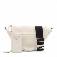 プラダ カナパ キャンバス 2WAYハンドバッグ ホワイト Aランクの買取