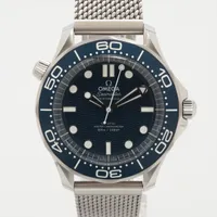 オメガ シーマスター ダイバー300M コーアクシャル マスター クロノメーター 42MM ボンド映画60周年記念モデル 210.30.42.20.03.002 SS AT ブルー文字盤