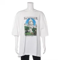 バレンシアガ コットン Tシャツ 20年 L ホワイト