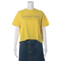 モンクレール コットン Tシャツ 19年 XS イエロー