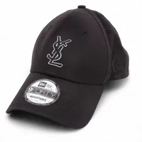 サンローラン パリ×ニューエラ YSLロゴ 687687YCL36 コットン キャップ 56-62 ブラック