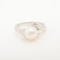 タサキ パール ダイヤ Pt900 約8.0mm