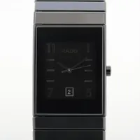 ラドー ダイヤスター 111.0348.3 TI×CE QZ ブラック文字盤