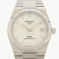 ティソ PRX T137.207.11.111.00 SS AT ホワイトシェル文字盤
