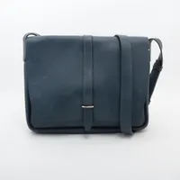 エルメス スティーブ ライト ジュニア トゴ ブルーニュイ シルバー金具