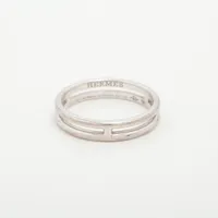 エルメス ミニクルー 925 バングル 21AK063305 LG シルバー ABランク