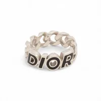 ディオール DIOR チェーンリンク 925 リング S シルバー