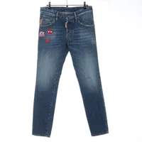 ディースクエアード×パックマン コットン デニムパンツ 23AW 42 ブルー