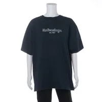 バレンシアガ コットン Tシャツ 19年 S ネイビー