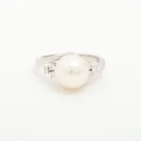 ミキモト パール ダイヤ Pt950 約9.0mm