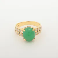 ノンブランド 翡翠 ダイヤ 18K